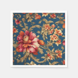 Guardanapo De Papel Flores de Grande Vintagem, Itália, refinadas