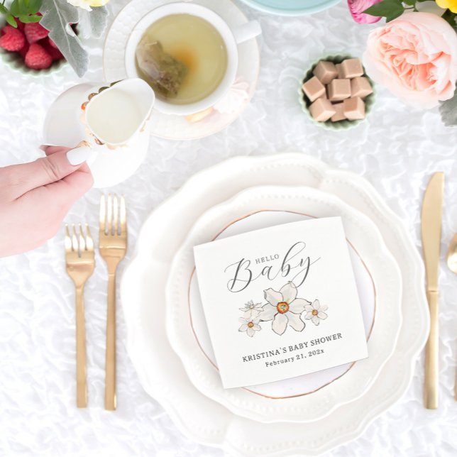 Guardanapo De Papel Flores de Mola Olá Papel de Chá de fraldas Napkin (Criador carregado)