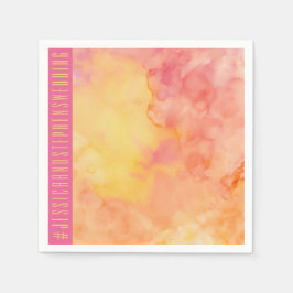 Guardanapo De Papel Flores Frescas de Napkin Padrão de Casamento Flora