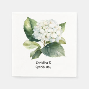 Guardanapo De Papel Flores Hydrangea flora florista amante aquarela