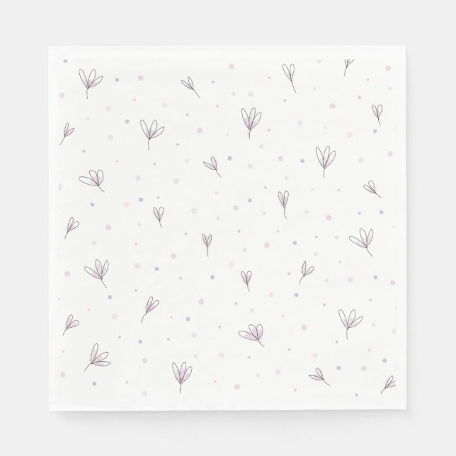 Guardanapo De Papel Flores Lilac (Frente)