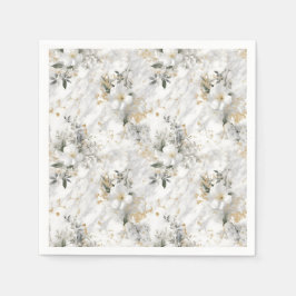 Guardanapo De Papel Flores modernas da primavera em Chuva de Noiva de