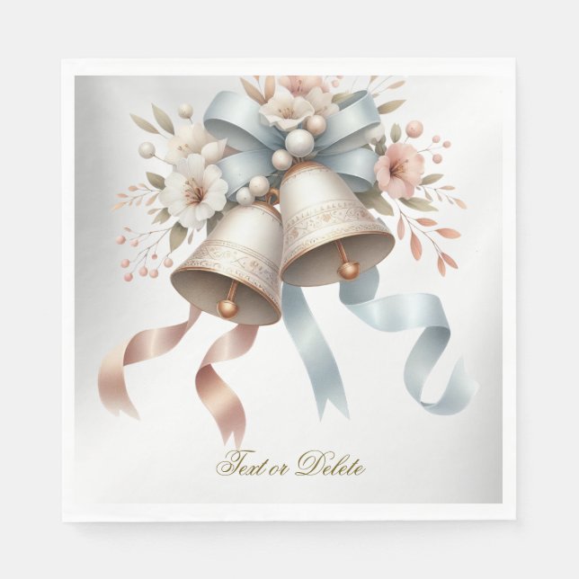 Guardanapo De Papel Flores para casamentos Belts Azuis Rosa Bonitos Be (Frente)