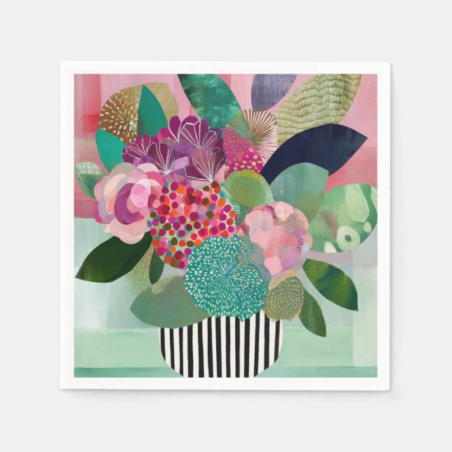 Guardanapo De Papel Flores quentes (Frente)