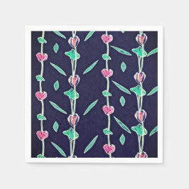 Guardanapo De Papel Flores riscadas