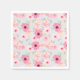 Guardanapo De Papel Flores Rosa