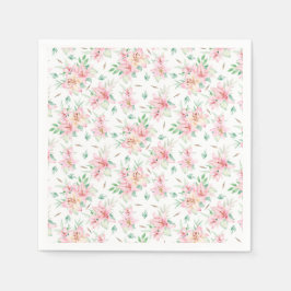 Guardanapo De Papel Flores Rosa-Lilly