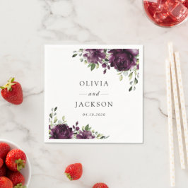 Guardanapo De Papel Flores Roxas, Flores De Ameixa, Boho, Casamento Fl