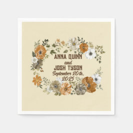 Guardanapo De Papel Flores Russas De Tonelada-Terra Nadando Cocktail