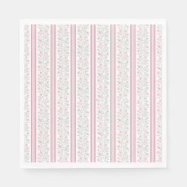 Guardanapo De Papel Flores Silvestres Rosa Coquette