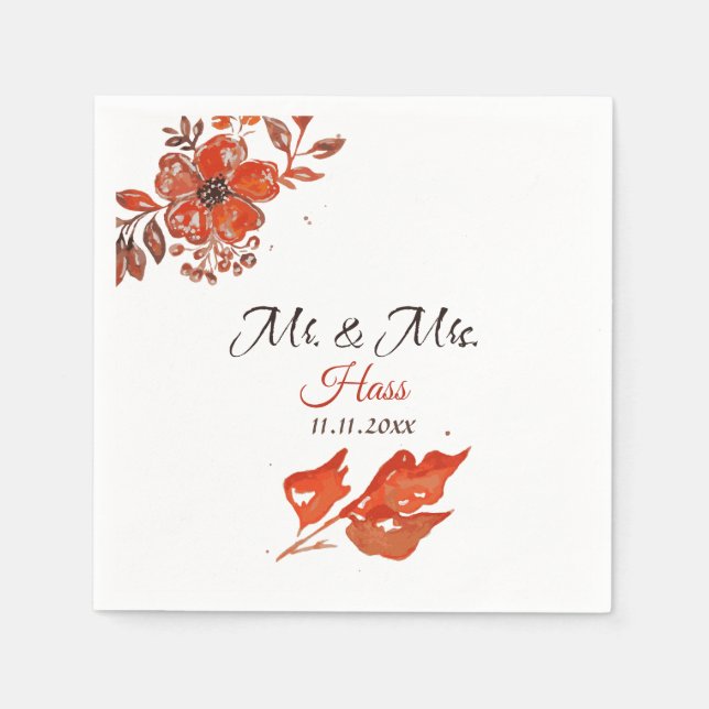 Guardanapo De Papel Flores Sunset (Frente)