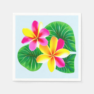 Guardanapo De Papel Flores Tropicais De Plumeria