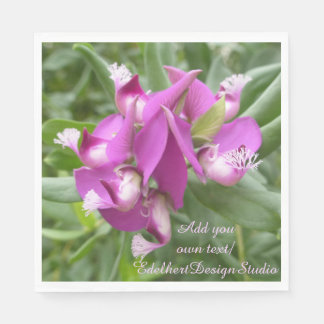 Guardanapo De Papel Flores Tropicais Roxas Papel Napkins