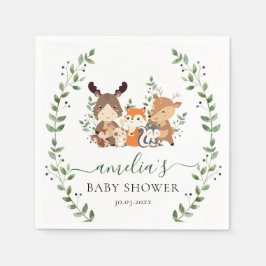 Guardanapo De Papel Floresta Botânica de Floresta Marinha Doce