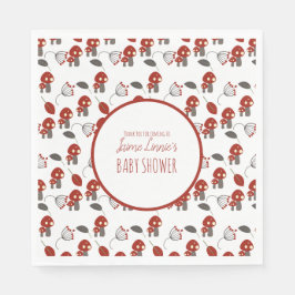 Guardanapo De Papel Floresta de Chá de fraldas de Cogumelo Bonito Obri