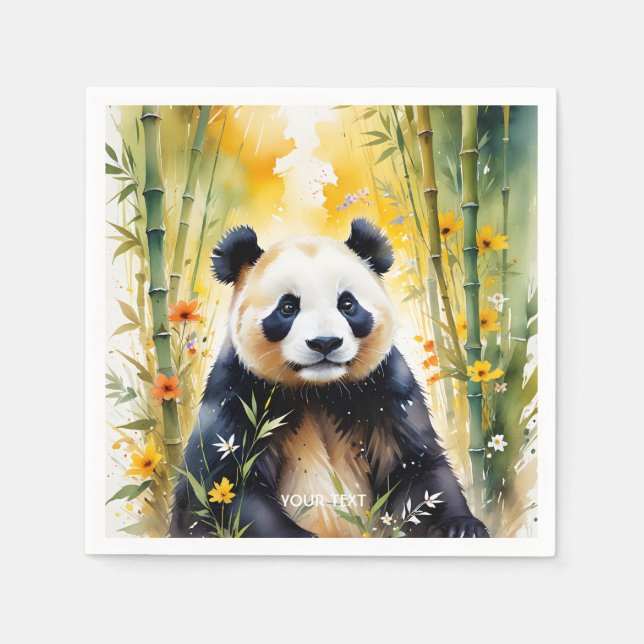 Guardanapo De Papel Floresta de Sad Panda Fantasy (Frente)