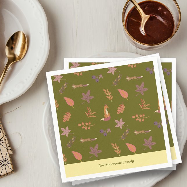 Guardanapo De Papel Florestas Salgadas Querem Personalizar Família (Criador carregado)