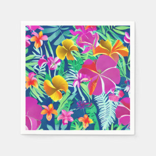 Guardanapo De Papel Florestas Tropicais Exóticas E Negrito