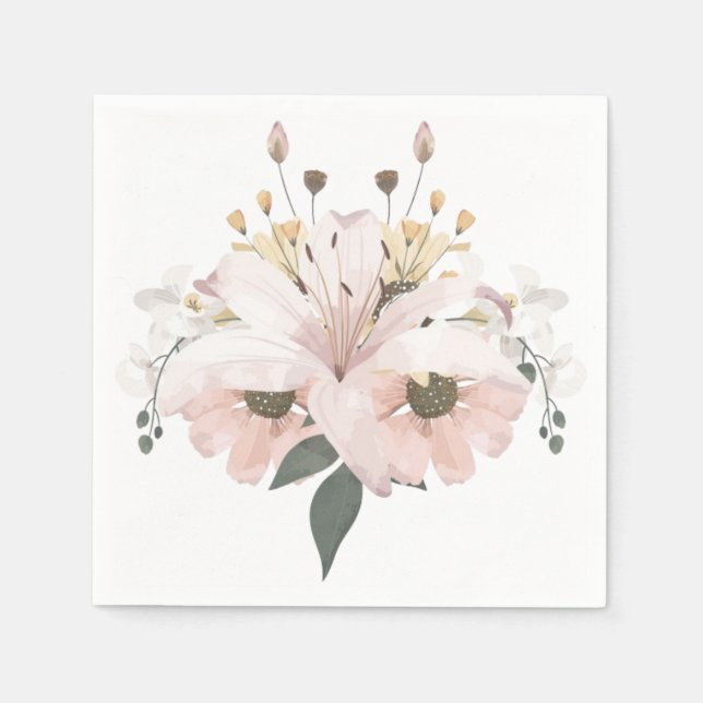 Guardanapo De Papel Flórida de Bridal (Frente)