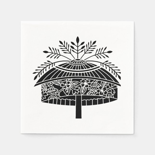 Guardanapo De Papel Flower hat (Frente)