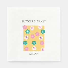Guardanapo De Papel Flower Market - Milan