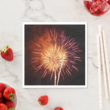 Fogo de Artifício Vermelho, Branco e Azul I Patrió