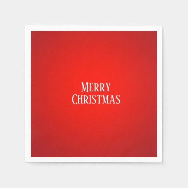 Guardanapo De Papel Fogos de artifício vermelhos de Natal feriados (Frente)