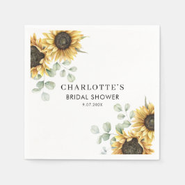 Guardanapo De Papel Folha de Chá de panela de girassol