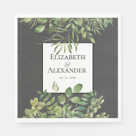 Guardanapo De Papel Folhagem Simples, Recepção de casamento