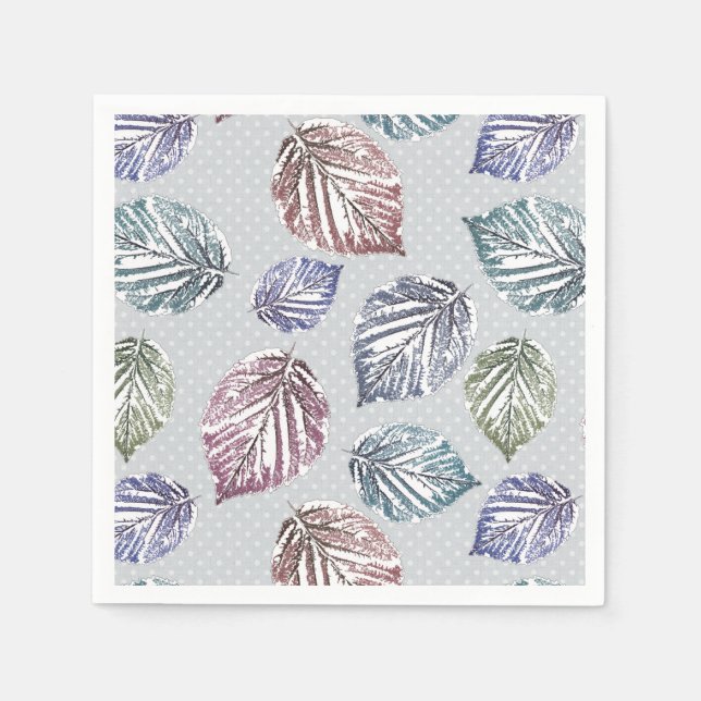 Guardanapo De Papel Folhas de abertura sobre fundo de cinza leve (Frente)