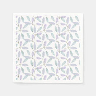Guardanapo De Papel Folhas de Aquarela da Coleção Jennifer