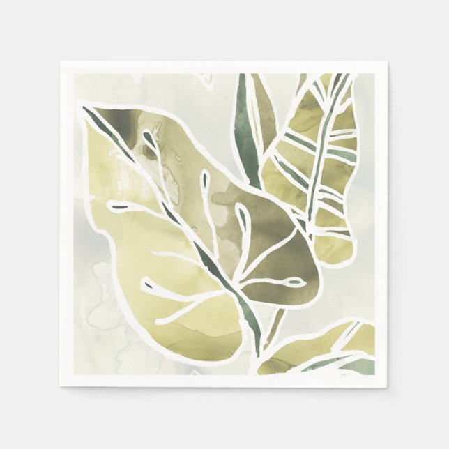 Guardanapo De Papel Folhas de Batik (Frente)