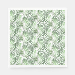 Guardanapo De Papel Folhas de Palmeira Luau Tropical