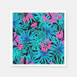 Guardanapo De Papel Folhas Tropicais