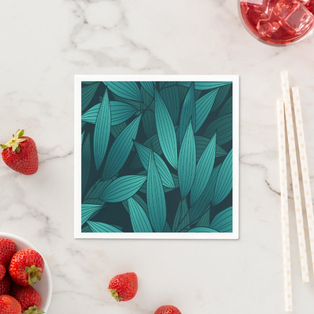 Guardanapo De Papel Folhas tropicais gradientes (Insitu)