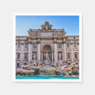 Guardanapo De Papel Fonte do Trevi, Roma, Italia
