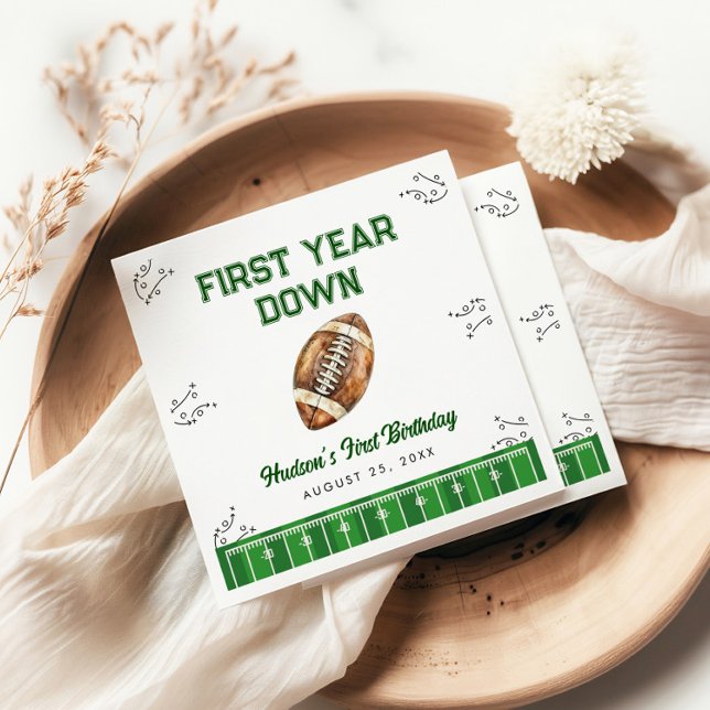 Guardanapo De Papel Football Birthday Party Welcome Sign (Criador carregado)