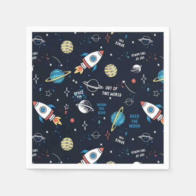 Guardanapo De Papel Fora deste padrão espacial mundial (Frente)