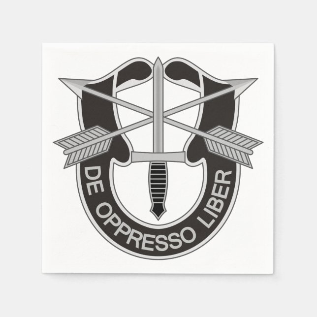 Guardanapo De Papel Forças Especiais SF De Oppresso Liber (Frente)