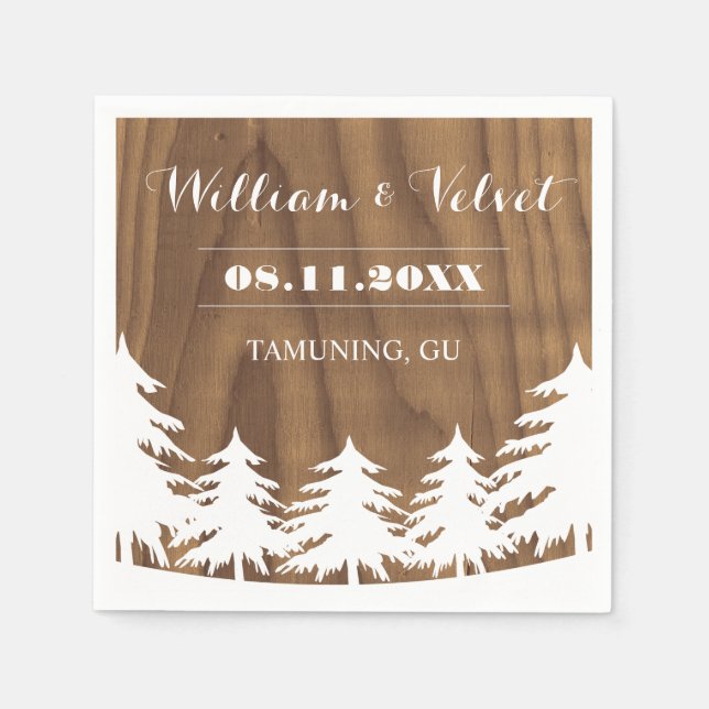 Guardanapo De Papel Forest Wedkins (Frente)