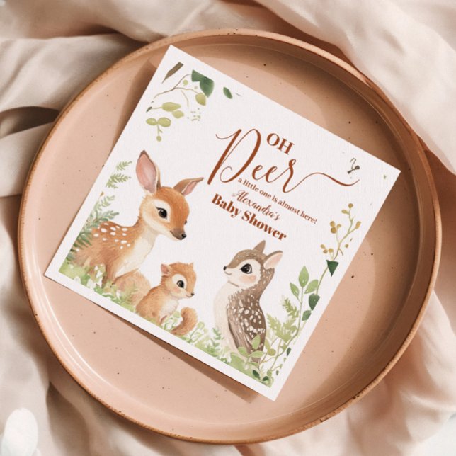 Guardanapo De Papel Forest Woodland Oh Deer (Criador carregado)