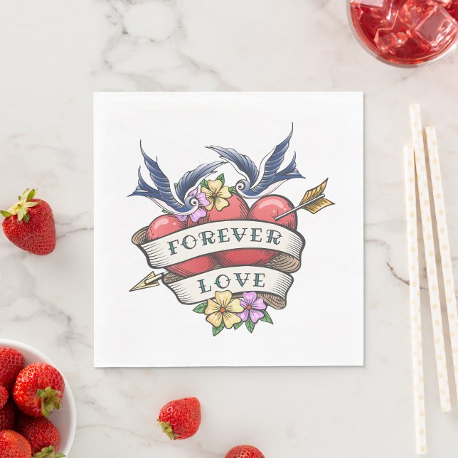 Guardanapo De Papel Forever Love Napkins (Criador carregado)