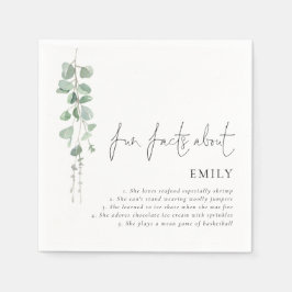 Guardanapo De Papel Formando Fatos Divertidos Graduação do Eucalyptus