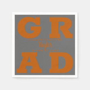 Guardanapo De Papel Formando Negrito Laranja queimada na Graduação d