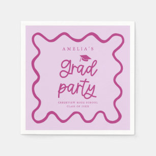 Guardanapo De Papel Formando Rosa Cor-de-Rosa com Linha ondulada desen