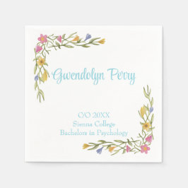 Guardanapo De Papel Formandos Floral Boho