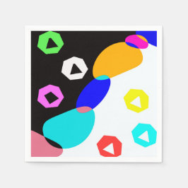 Guardanapo De Papel Formas coloridas