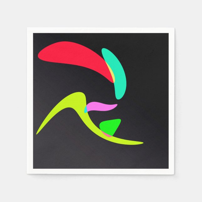 Guardanapo De Papel Formas curvas (Frente)