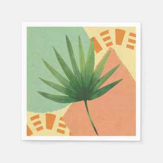 Guardanapo De Papel Formas de Abstrato de Folha de Palma