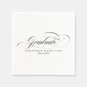 Guardanapo De Papel Formatura Caligrafia Elegante Graduação